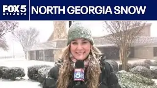 Snow falling harder across Georgia | FOX 5 News