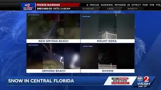 Snow flurries in Central Florida as freezing temps set in