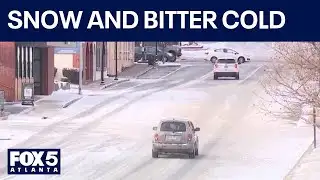 Snow in North Georgia, below freezing temps