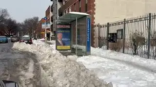 Snow in sidewalks and intersections cause disruption in Brooklyn