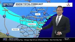 Snow in the Savannah area: 6 p.m. Saturday update