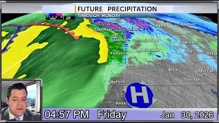 Snow levels staying high, moisture staying light & roller coaster temperatures for Central Oregon.
