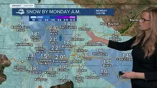 Snow moving in for Denver and the Front Range