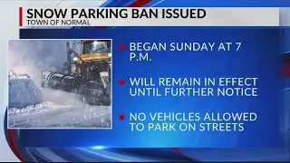 Snow Parking Ban Issued