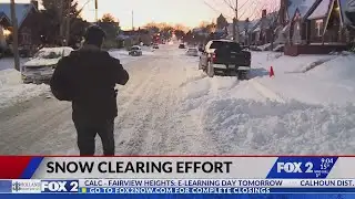 Snow pile dumped on south St. Louis Street