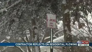 Snow plows on residential streets