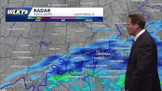 Snow pulling away... Cold temperatures return Wednesday