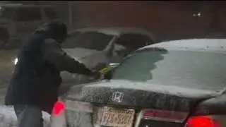 Snow takes residents by surprise