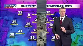 Snow tapering off, cold settles in tonight