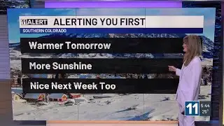 Snow will continue to melt in southern Colorado