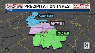 Snow, wintry mix could impact Carolinas later this week