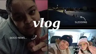 Snowed In, Sledding & Good NEWS