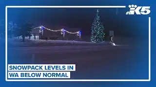 Snowpack levels in Washington state below normal this winter