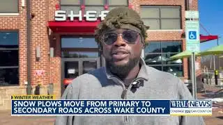 Snowplows move from primary to secondary roads across Wake County