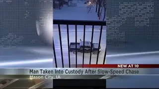 Snowy chase in Mason City ends with safe arrest