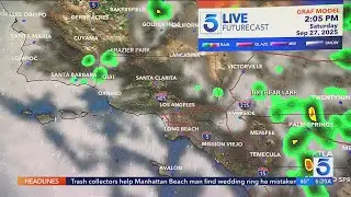 SoCal wakes up to rain, cool temps; thunderstorm risk persists throughout weekend 