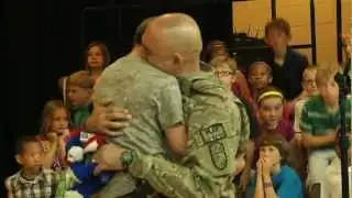 Soldier Surprises Son
