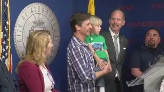 Solid Waste workers recognized for making little boy