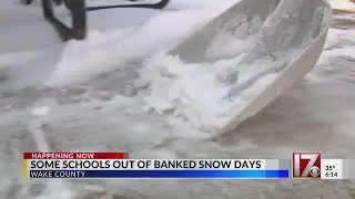 Some central NC schools out of banked snow days
