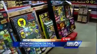 Some firework stands opening for business