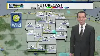 Some freezing drizzle and snow flurries tonight