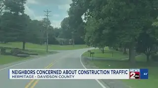 Some Hermitage residents concerned about construction traffic