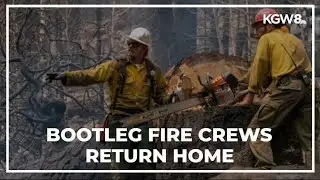 Some local crews fighting Bootleg Fire return home