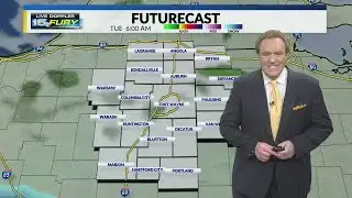 Some scattered light snow this morning