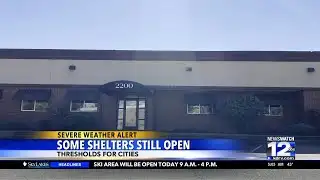 Some warming shelters still open; thresholds differ between cities