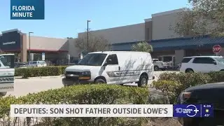 Son shoots father outside a Sarasota Lowe