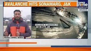 Sonamarg Avalanche Caught on Camera | Heavy Snow Triggers Panic in Kashmir