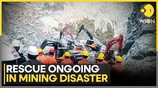 Sonbhadra Mine Collapse Leaves Five Workers Trapped; Rescue Efforts Continue | WION