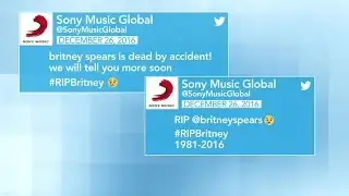 Sony Twitter hacked, falsely claims Britney Spears died