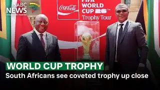 South Africans see coveted trophy up close