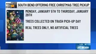 South Bend offers free Christmas tree disposal