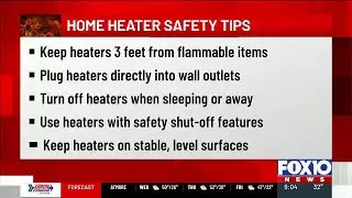 Space heater safety tips