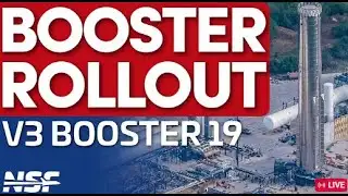 SpaceX rolls Flight 12 Booster 19 to Masseys