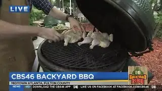 Spatchock chicken at the CBS46 Backyard BBQ