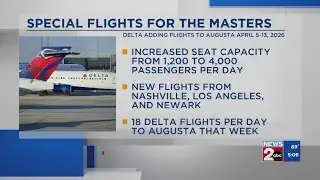 Special flights for The Masters