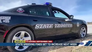 Speeding fines in Nebraska set to increase Sept. 3
