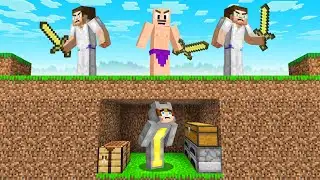 SPEEDRUNNER vs 3 NOOB HUNTERS in Minecraft!
