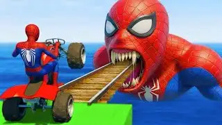 الرجل العنكبوت انقاذ باتمان Spider-Man Rescue batman vs iron man vs venom funny Game GTA 5 superhero