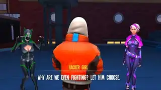 Spiderman Propose 🌹 Black Cat || Spider Fighter 3 || Black Cat v/s Hacker Girl 😍