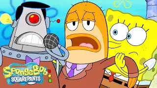 SpongeBob News Showdown: Perch Perkins vs. AI! 🤖 | Full Scene | @SpongeBobOfficial