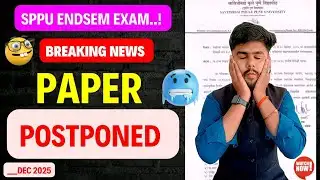 SPPU Endsem Exams | Papers Postponed 😱 |Breaking News |#sppu #viralvideo #tech #engineering #college