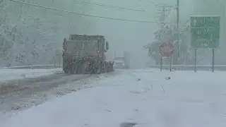 Spring snow surprises many