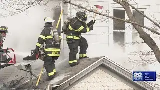 Springfield firefighters work to put out arson fire on Acushnet Avenue
