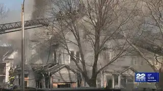 Springfield firefighters work to put out arson fire on Acushnet Avenue