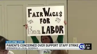 Springfield Local Schools support staff plan strike