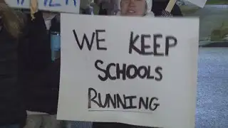 Springfield Local Schools support staff strike enters second day as talks remain stalled